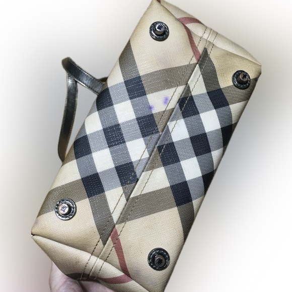 Burberry Stanton Nova Check Open Tote Bag EXTREME WEAR AS IS - Picture 14 of 16